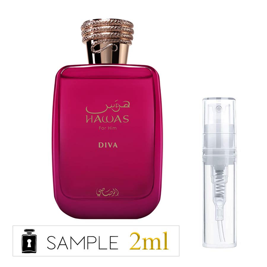 Rasasi Hawas Diva Perfume Sample | Hidden Samples