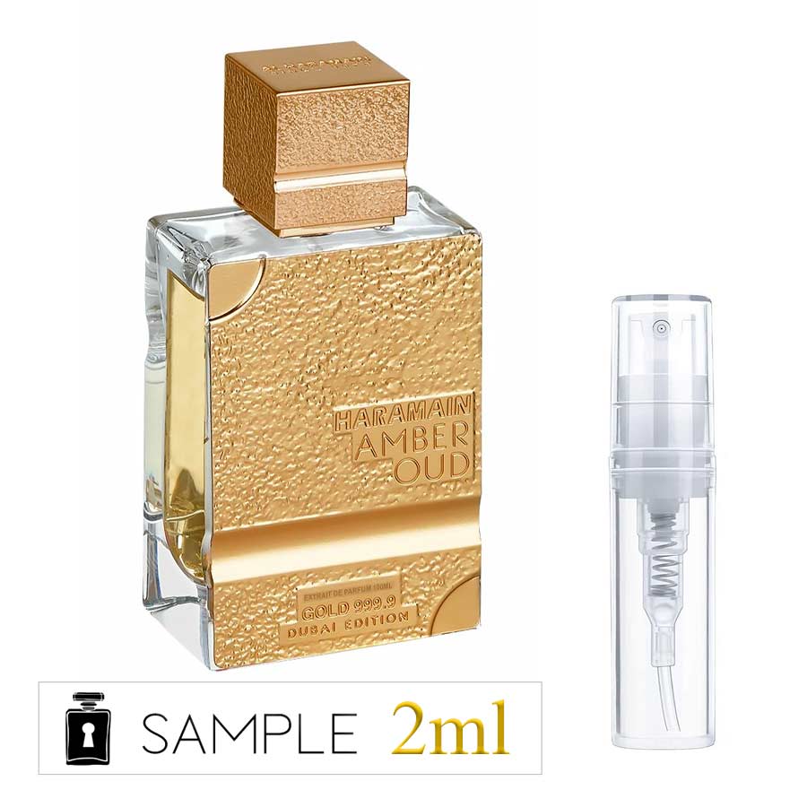 Al Haramain Amber Oud Gold 999.9 Dubai Edition sample