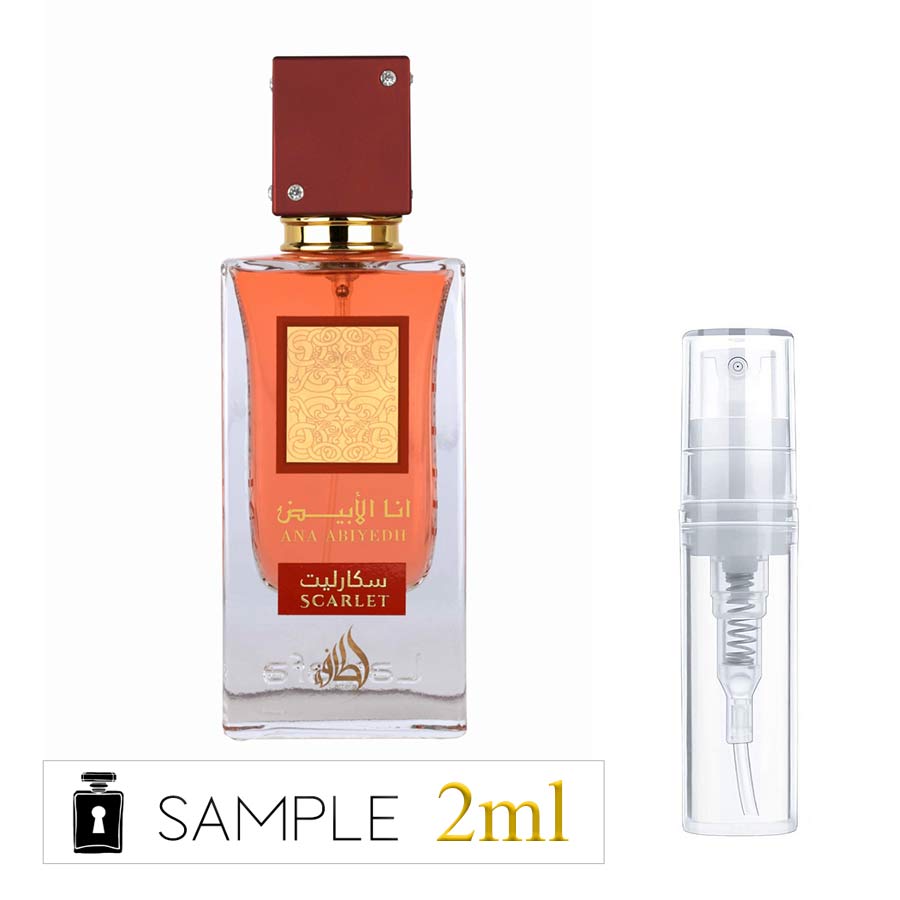 ▷ Lattafa Ana Abiyedh Scarlet | Hidden Samples