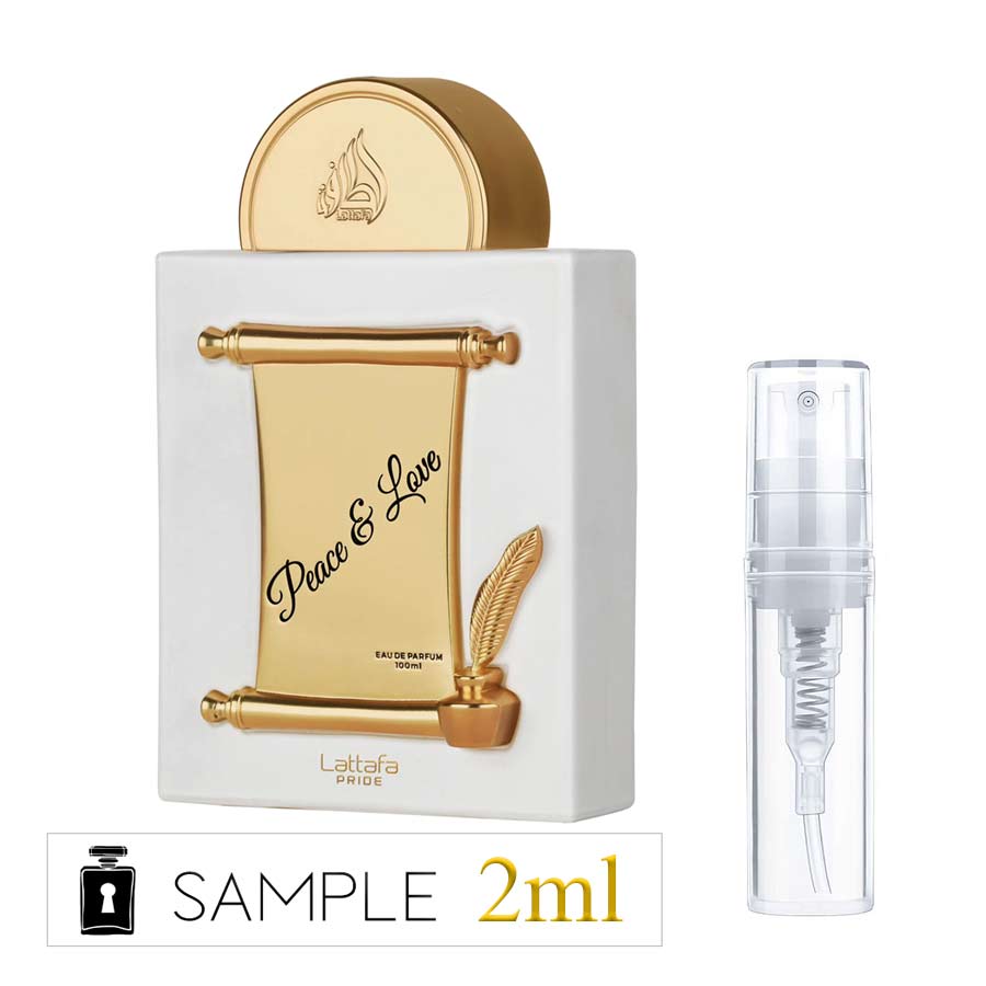 Lattafa Peace & Love Perfume Sample | Hidden Samples