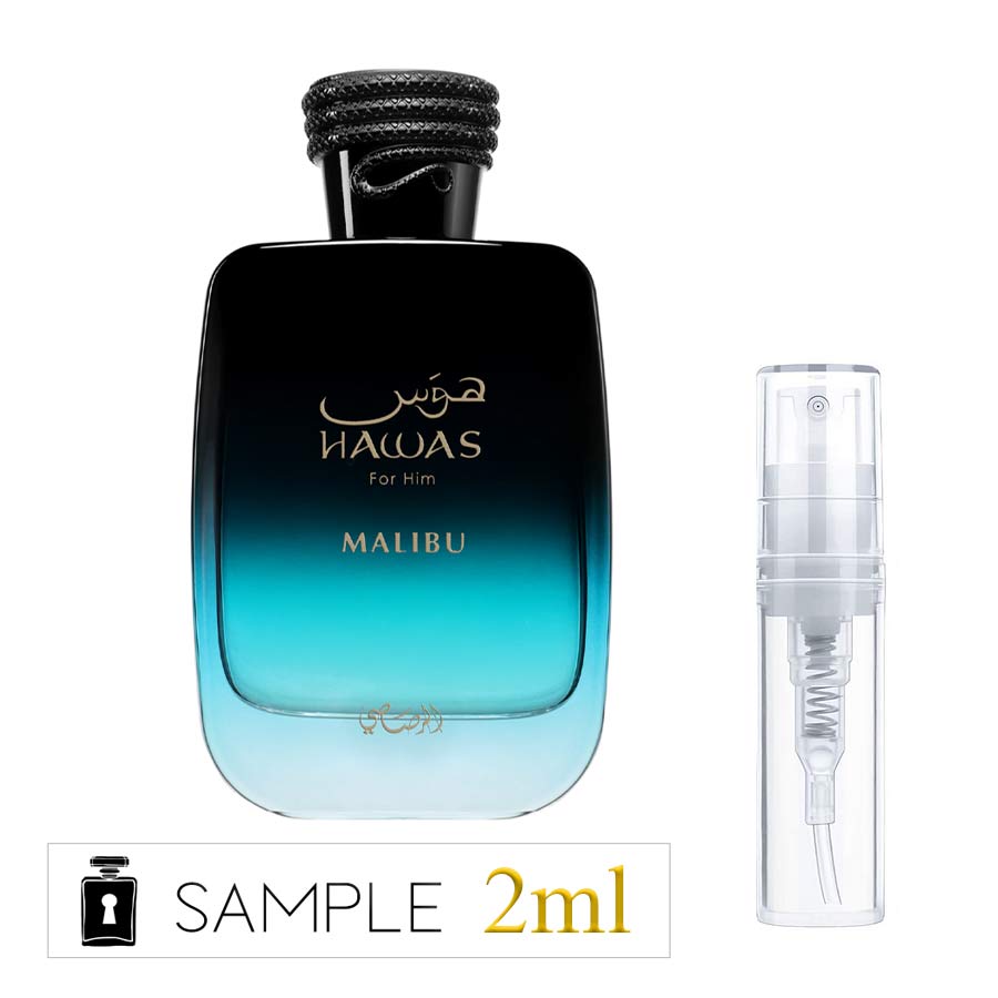 Rasasi Hawas Malibu Perfume Sample | Hidden Samples