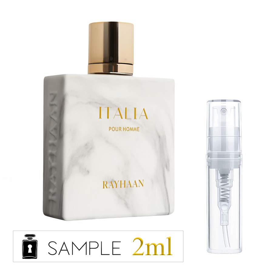 Rayhaan Italia Perfume Sample | 2ml – Hidden Samples