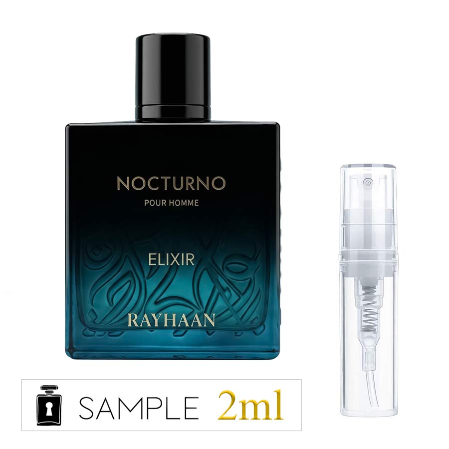 Rayhaan Nocturno Elixir 2ml Perfume Sample – Hidden Samples