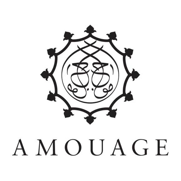 Amouage perfume brand logo linking to Amouage luxury fragrance samples.