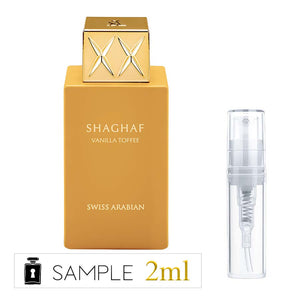 
                  
                    Swiss Arabian Shaghaf Vanilla Toffee Sample
                  
                