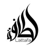 Lattafa perfume brand logo linking to Lattafa fragrance samples collection.