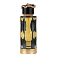 Lattafa Teriaq Intense perfume bottle front view on a white background