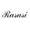 Rasasi perfume brand logo linking to Rasasi fragrance samples collection.