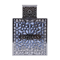 Rayhaan Aquatica perfume bottle on a white background.