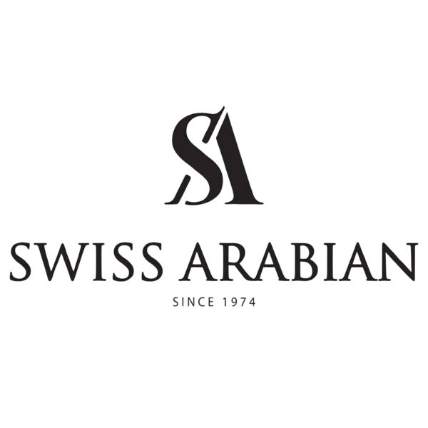 Swiss Arabian perfume brand logo linked to Swiss Arabian fragrance samples collection.